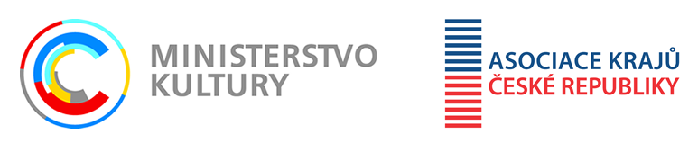Logo Ministerstvi kultury a logo Asociace krajů